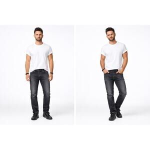 Levi’s *SOFT* Premium 511 Slim Fit Jeans Black Denim 30x32 Amazing Wear Pattern